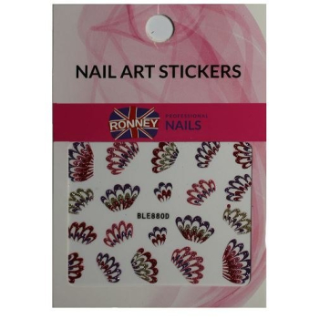 RONNEY - Naklejki na paznokcie NAILART STICKERS RN 163 jest-ponad0szt,zmieniam-na0:2021-04-05